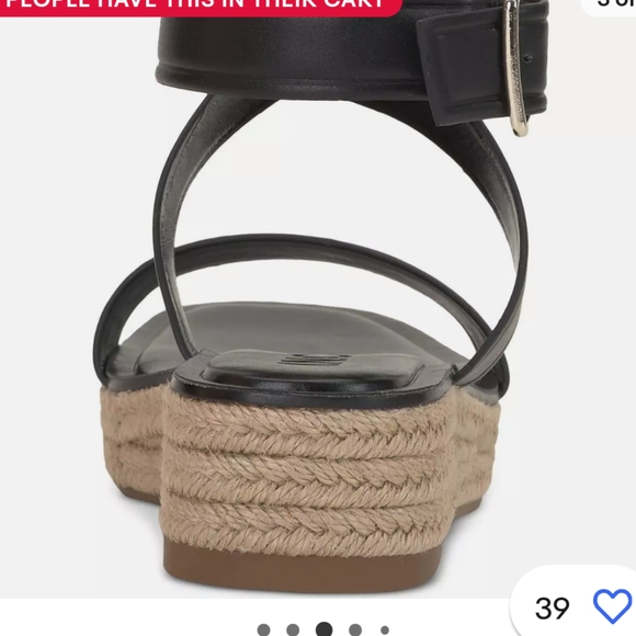 INC NIB WOMEN'S HAVILAH ESPADRILLE CRIS CROSS PLATFORM SANDALS - Picture 2 of 8